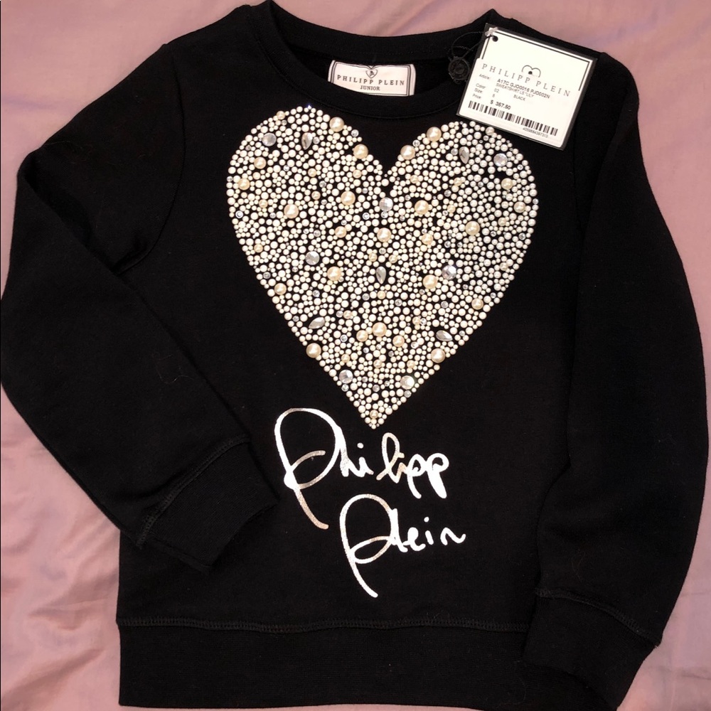 Black Philipp Plein sweater for girls